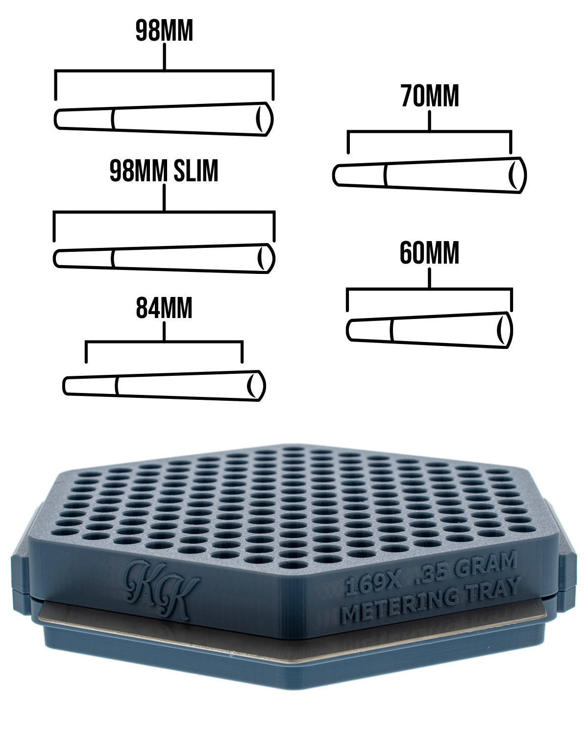 Cone Metering Trays King Kone Pre-Roll Weight Control
