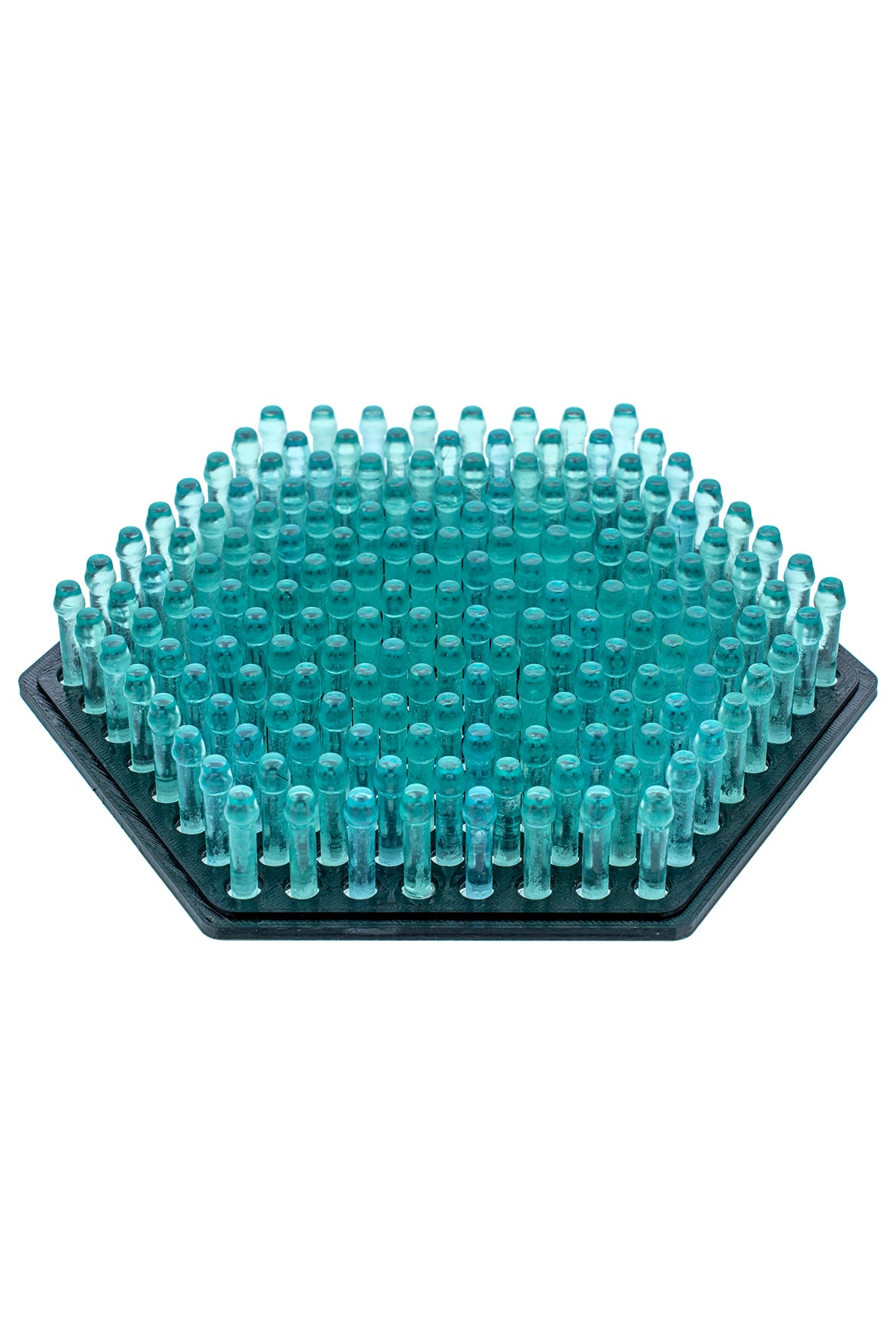 Universal Packing Fingers™ — teal silicone fingers extended view
