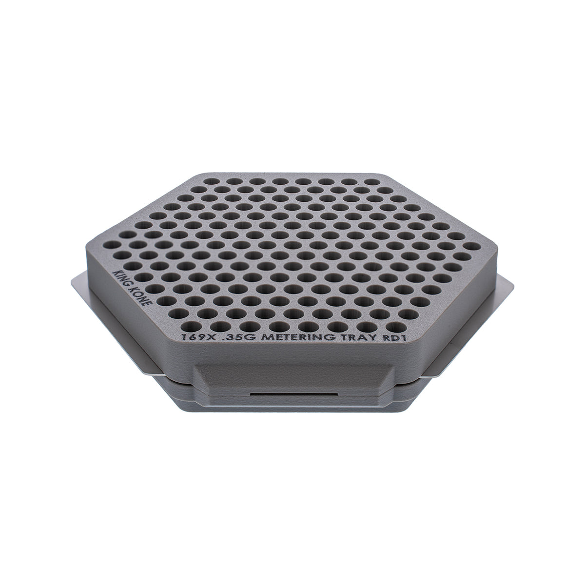 169X .35 Gram Metering Tray — angled front