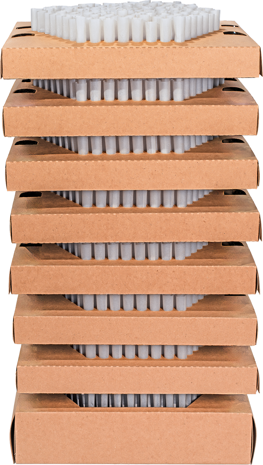 King Stax 169 Series 109mm Bleached Cones 1,183 Pre-Loaded Cones